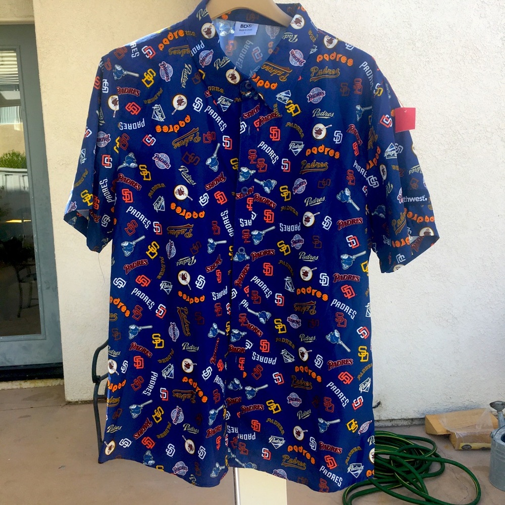 San Diego Padres Short Sleeve Button Up.